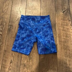 Target All In Motion Women’s Size XS Blue Tye Dye Bike Shorts.
